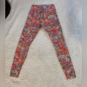 Lululemon Floral Print Leggings - Pink Multicolor